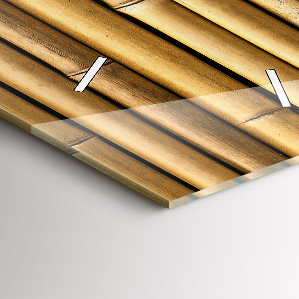 Téglalap alakú üvegóra Bambusz rudak