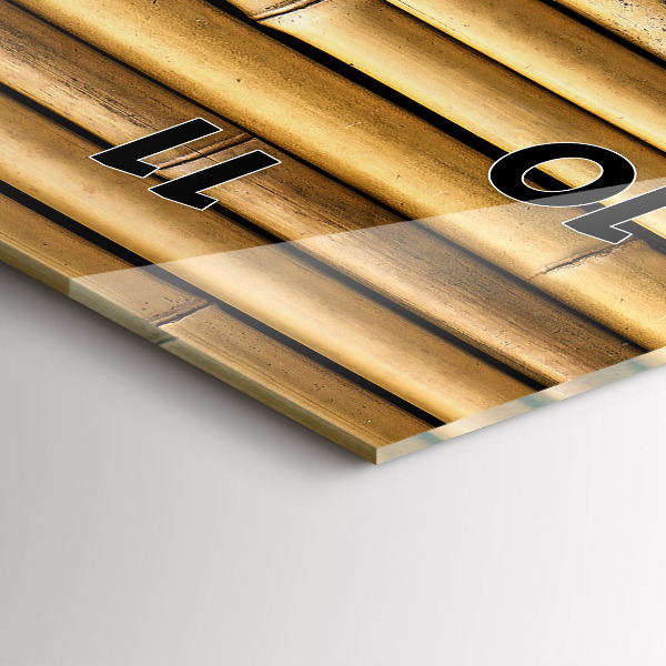 Téglalap alakú üvegóra Bambusz rudak