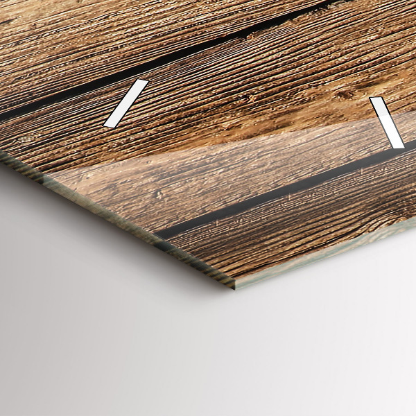 Téglalap alakú üvegóra Fa táblák