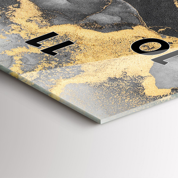 Téglalap alakú üvegóra Művészi márvány