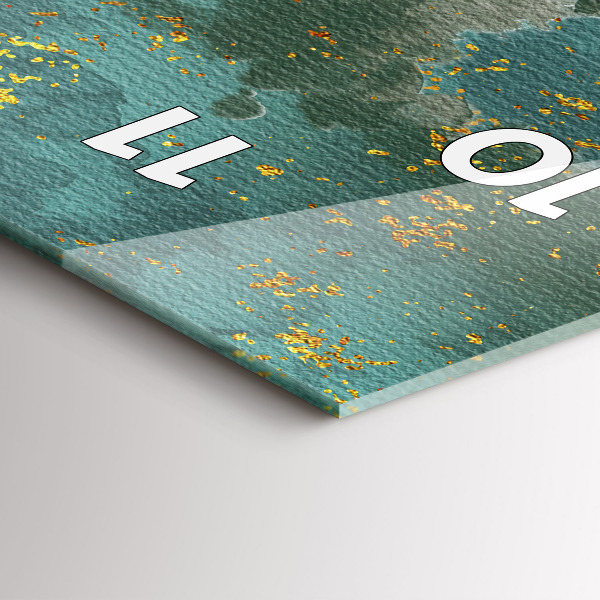 Téglalap alakú üvegóra Dekoratív minta