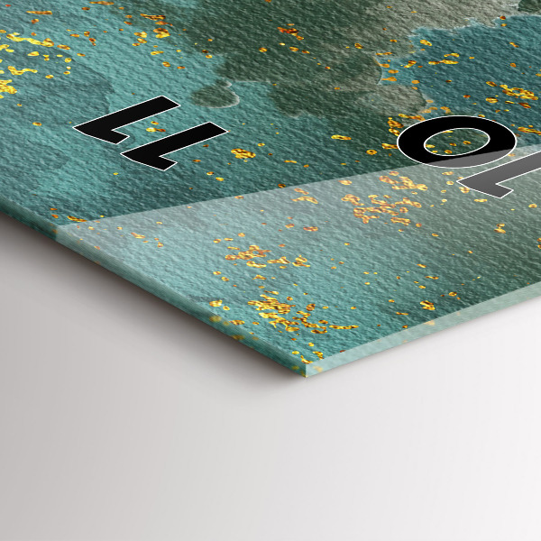 Téglalap alakú üvegóra Dekoratív minta