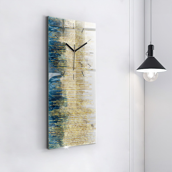 Téglalap alakú üvegóra Dekoratív minta és arany