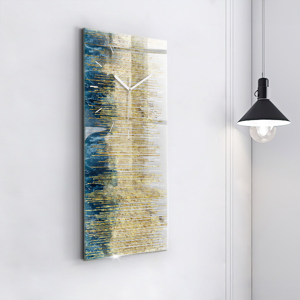 Téglalap alakú üvegóra Dekoratív minta és arany