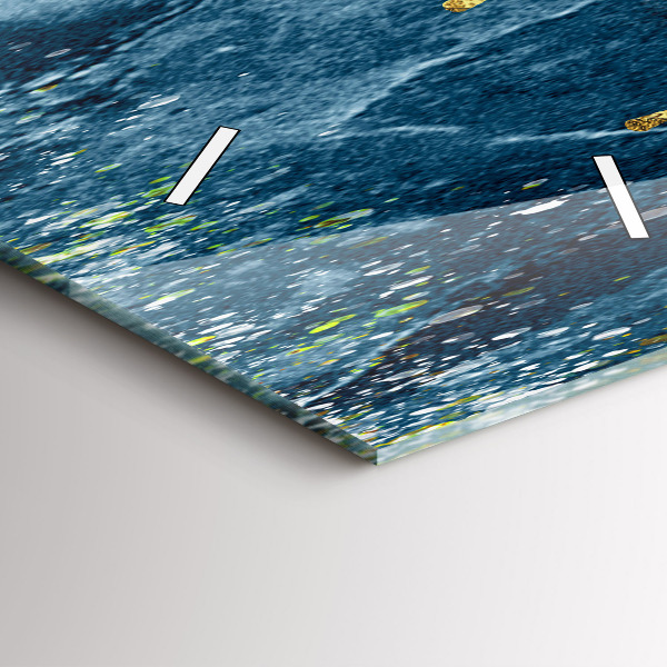 Téglalap alakú üvegóra Dekoratív minta és arany