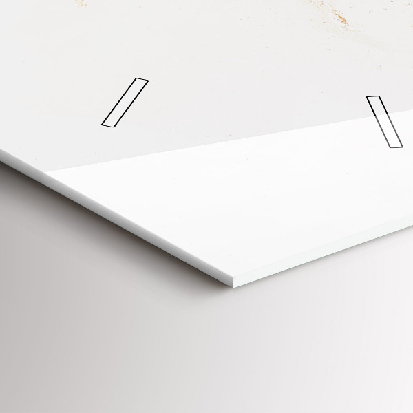 Téglalap alakú üvegóra Márvány minta