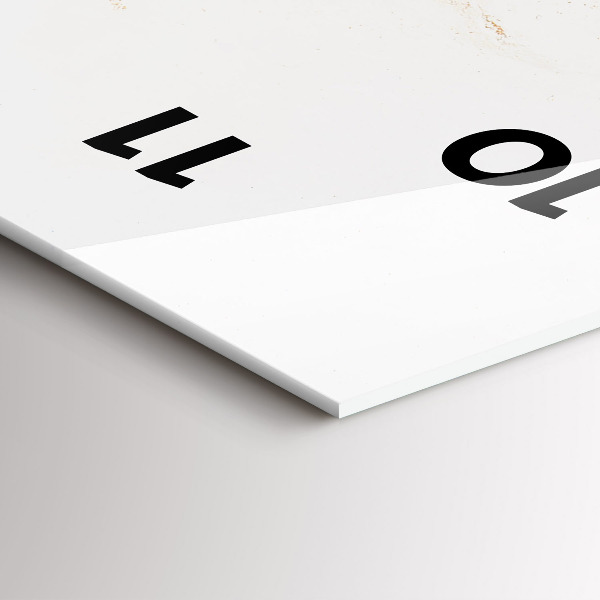 Téglalap alakú üvegóra Márvány minta