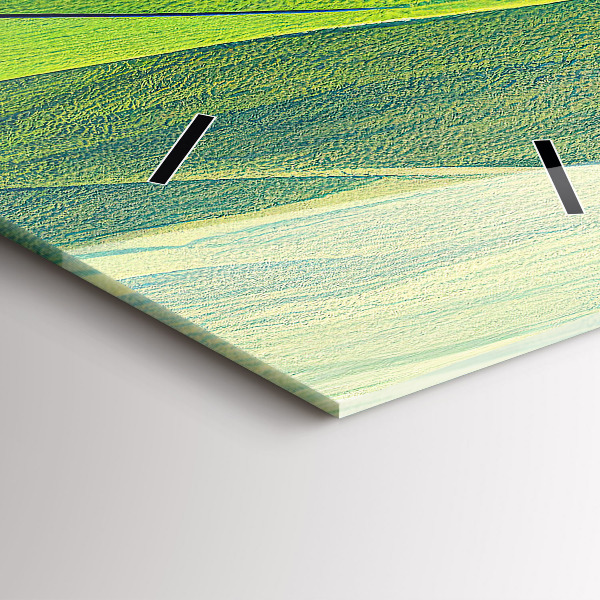 Téglalap alakú üvegóra Zöld mezők absztrakt