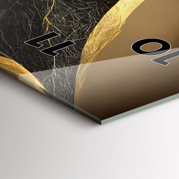 Téglalap alakú üvegóra Elegáns absztrakció