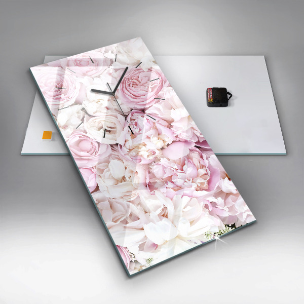 Téglalap alakú üvegóra Dekoratív virágok