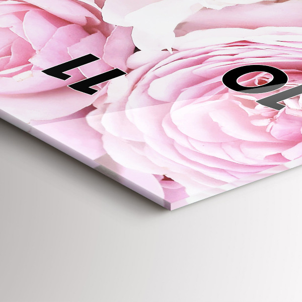 Téglalap alakú üvegóra Dekoratív virágok