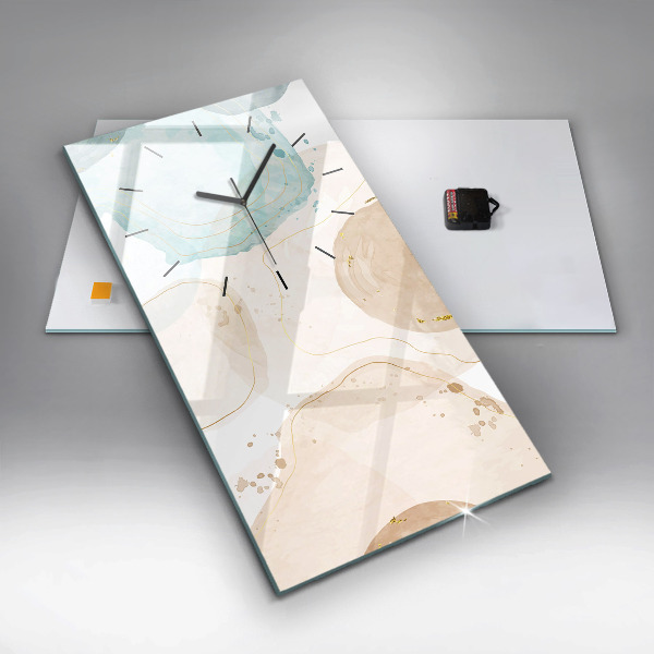 Téglalap alakú üvegóra Akvarell foltok