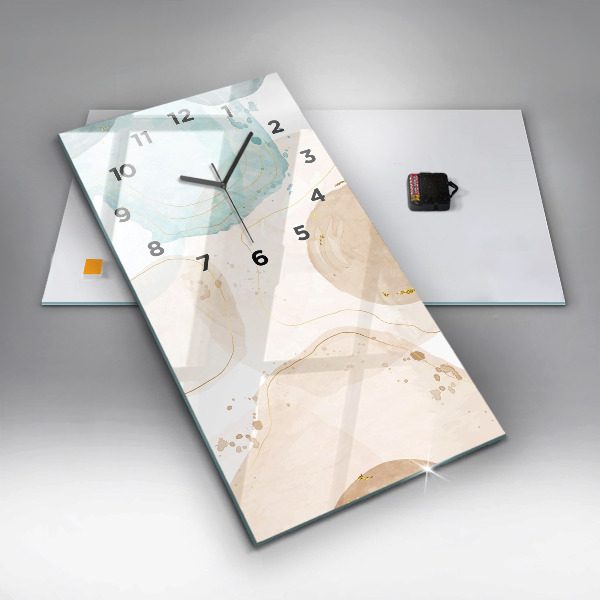 Téglalap alakú üvegóra Akvarell foltok