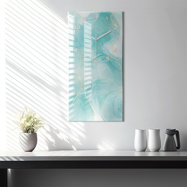 Téglalap alakú üvegóra Absztrakt márvány