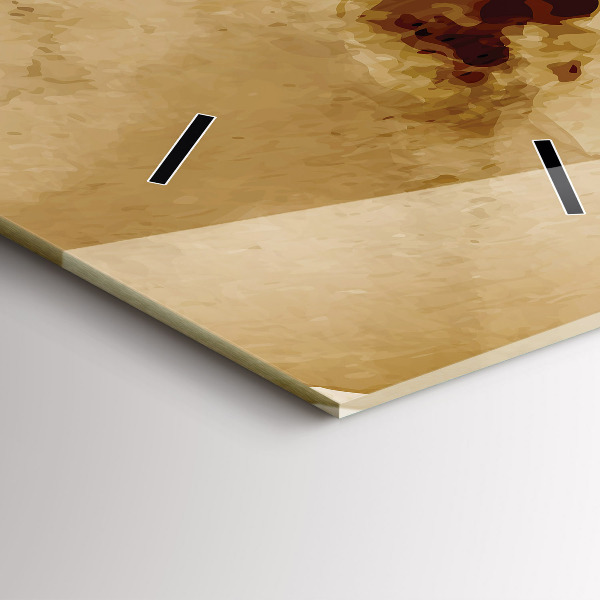 Téglalap alakú üvegóra Absztrakciós foltok