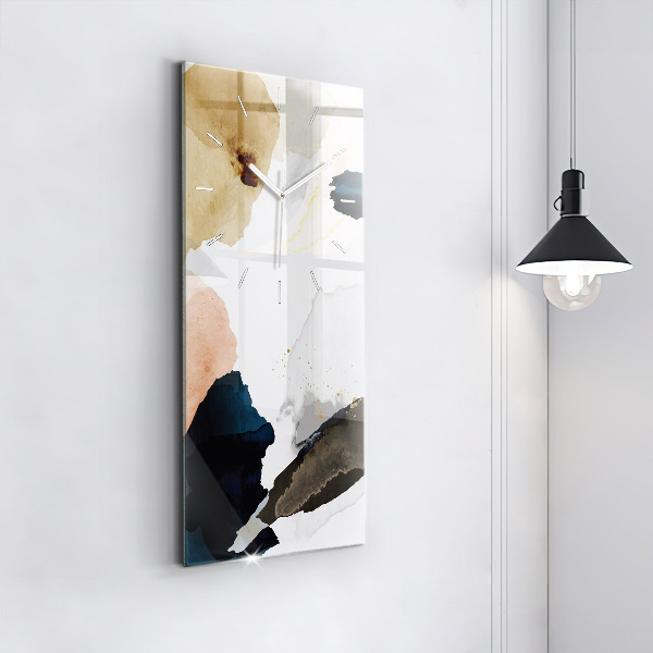 Téglalap alakú üvegóra Absztrakciós foltok