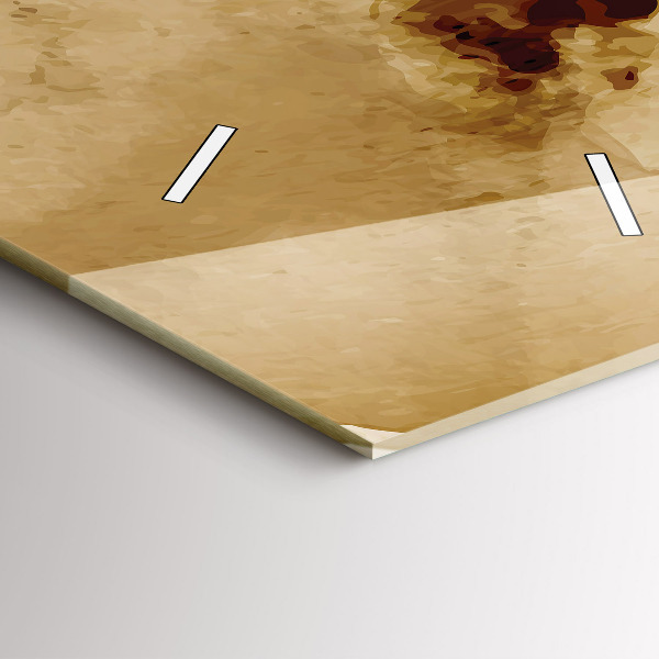 Téglalap alakú üvegóra Absztrakciós foltok