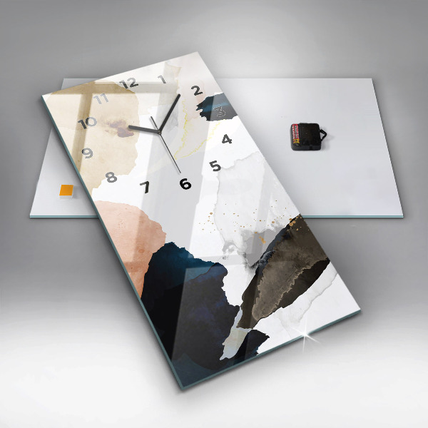 Téglalap alakú üvegóra Absztrakciós foltok