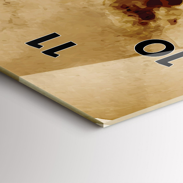 Téglalap alakú üvegóra Absztrakciós foltok