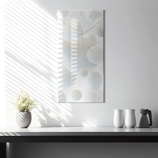 Téglalap alakú üvegóra Labdák absztrakt