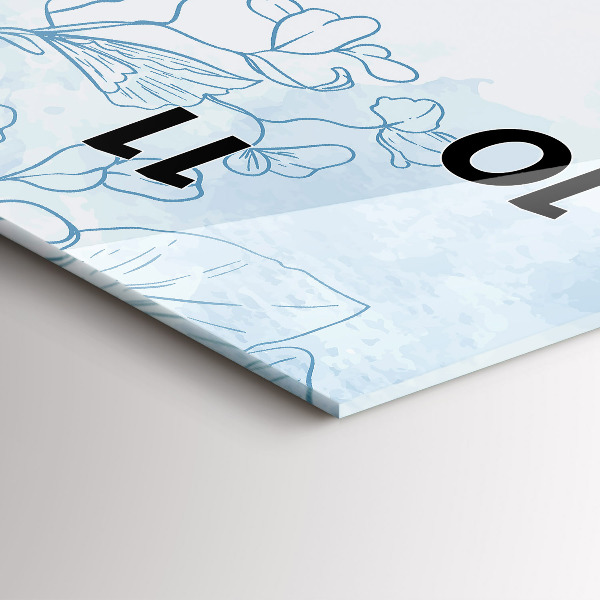 Téglalap alakú üvegóra Vázlat a növényekről