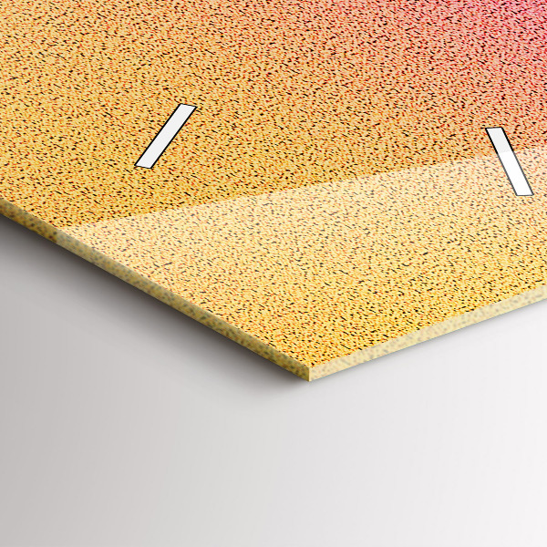 Téglalap alakú üvegóra Gradiens minta