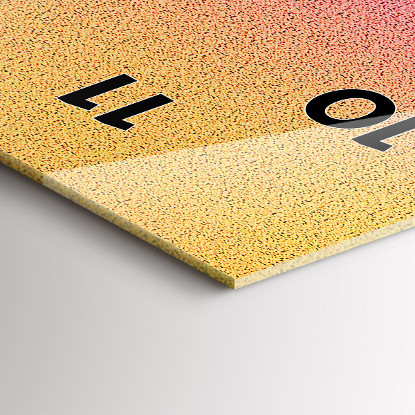 Téglalap alakú üvegóra Gradiens minta