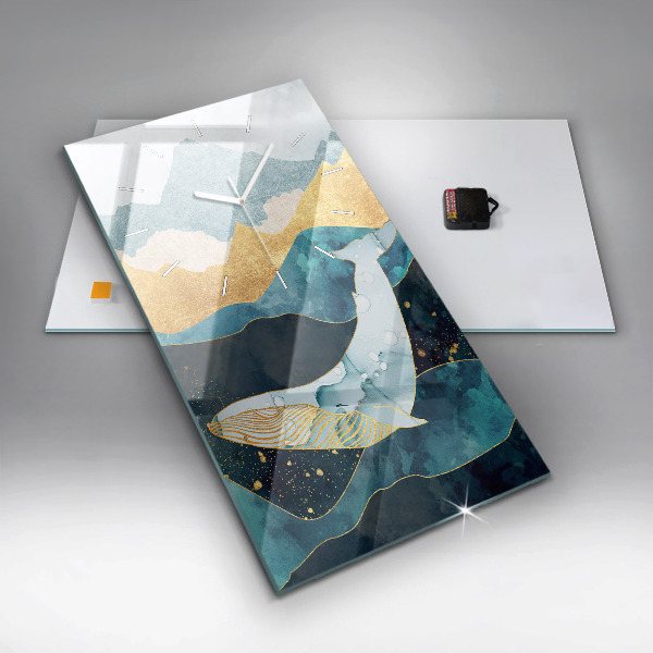 Téglalap alakú üvegóra Absztrakt bálna