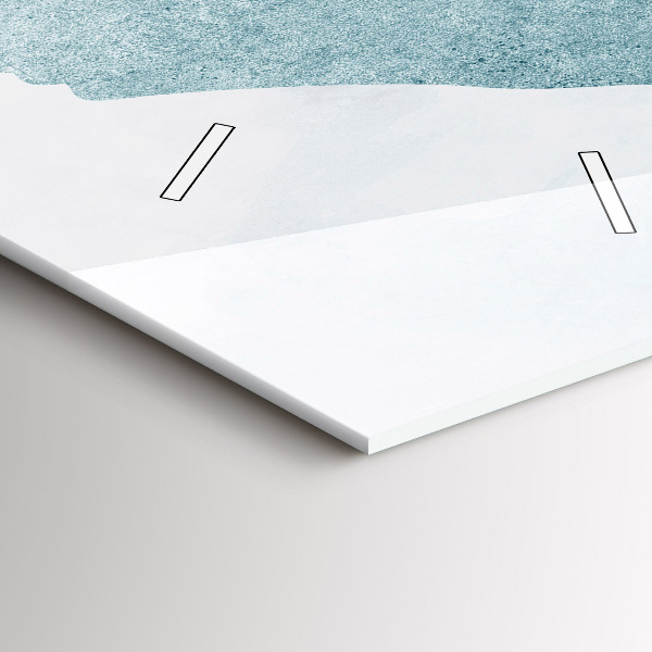 Téglalap alakú üvegóra Absztrakt bálna