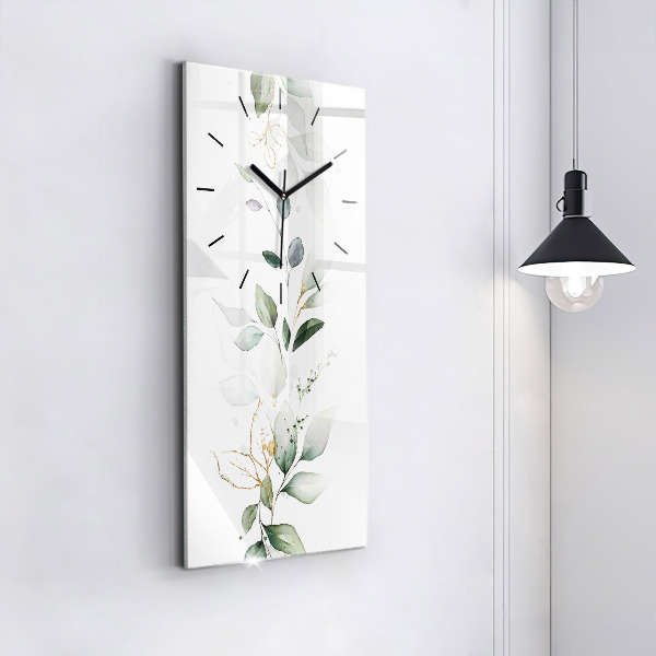 Téglalap alakú üvegóra Absztrakciós levelek