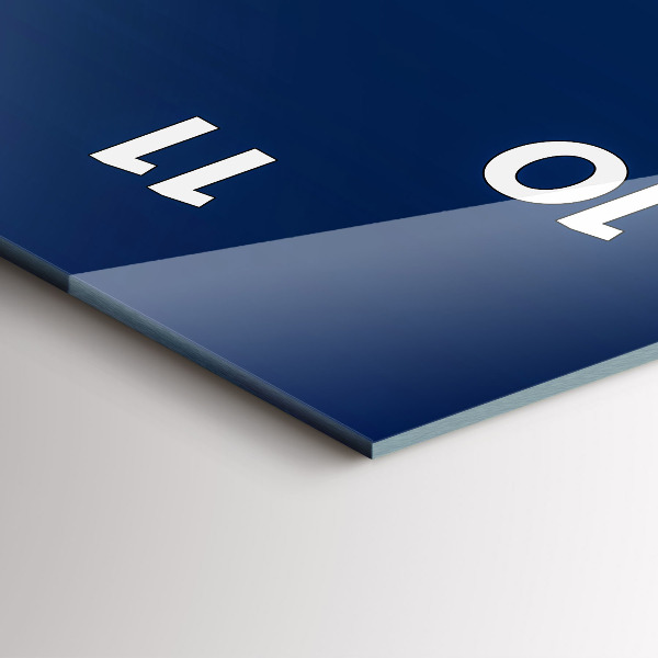 Téglalap alakú üvegóra Dekoratív absztrakció