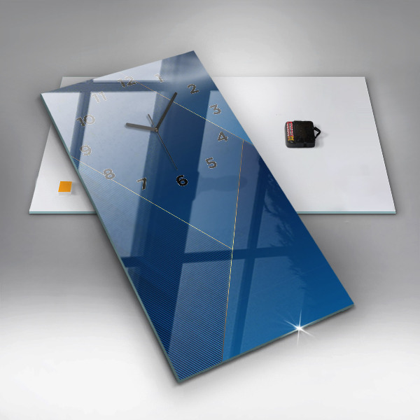 Téglalap alakú üvegóra Dekoratív absztrakció