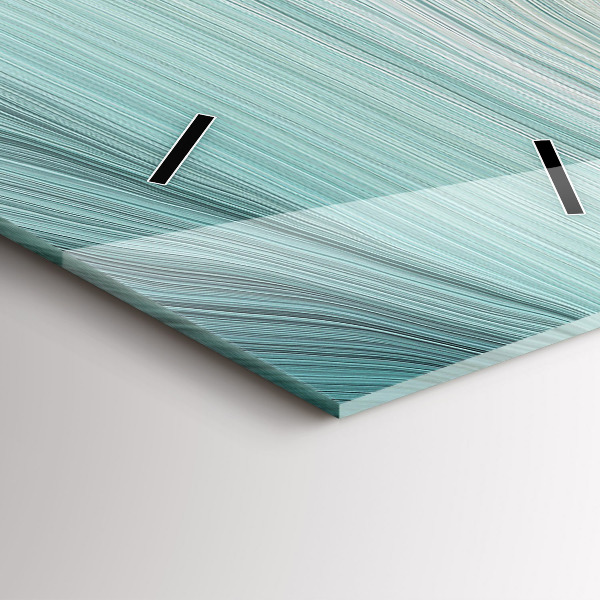 Téglalap alakú üvegóra Hullám absztrakció