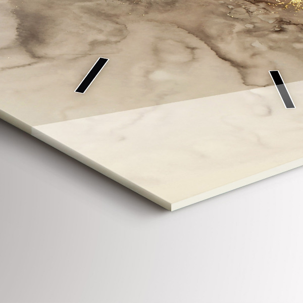 Téglalap alakú üvegóra Bézs modern művészet