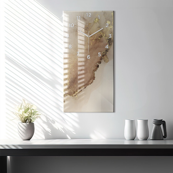 Téglalap alakú üvegóra Bézs modern művészet