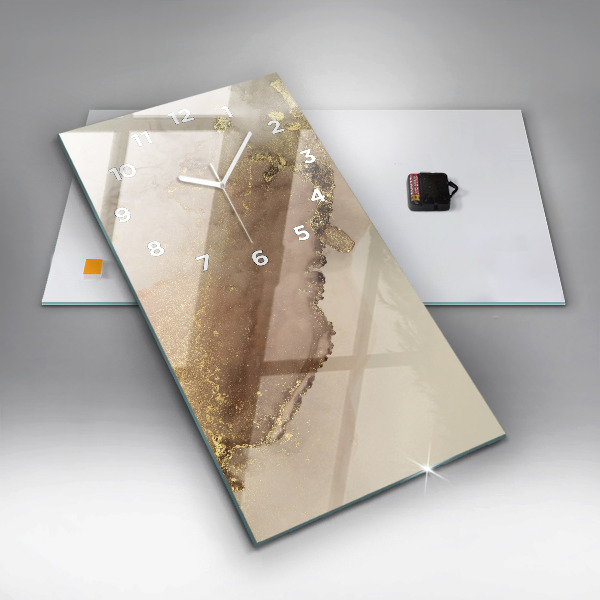 Téglalap alakú üvegóra Bézs modern művészet