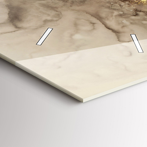 Téglalap alakú üvegóra Bézs modern művészet