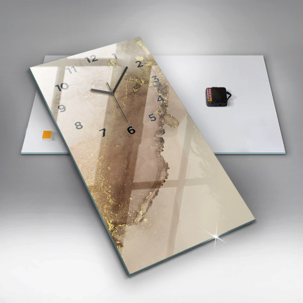 Téglalap alakú üvegóra Bézs modern művészet