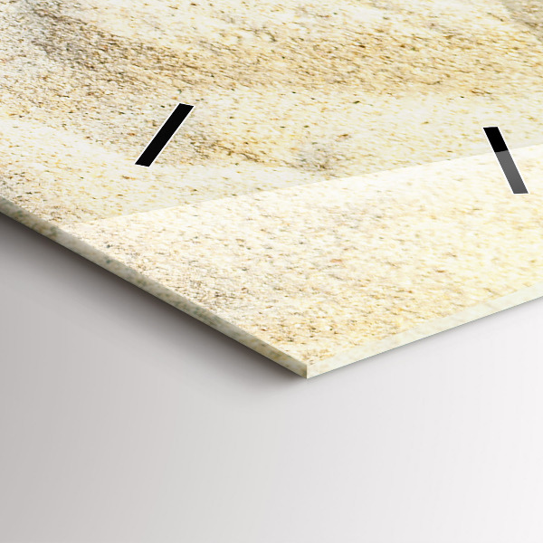 Téglalap alakú üvegóra Pálmafa árnyék homok