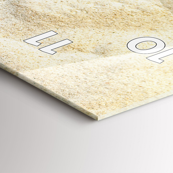 Téglalap alakú üvegóra Pálmafa árnyék homok