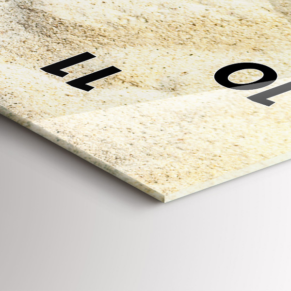 Téglalap alakú üvegóra Pálmafa árnyék homok