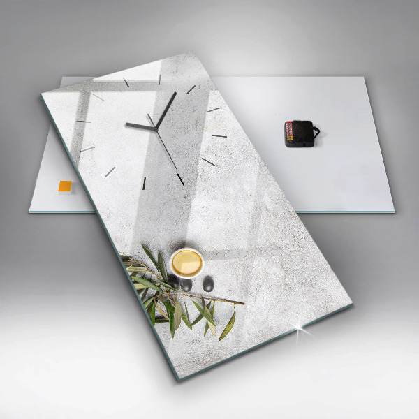 Téglalap alakú üvegóra Minimalista olajbogyó