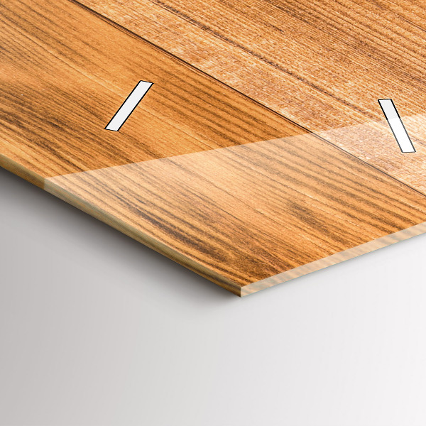 Téglalap alakú üvegóra Fa táblák