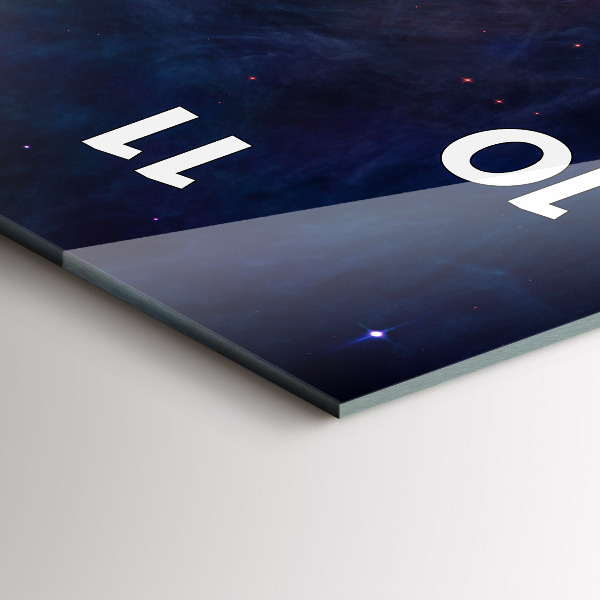 Téglalap alakú üvegóra Galaxis és csillagok