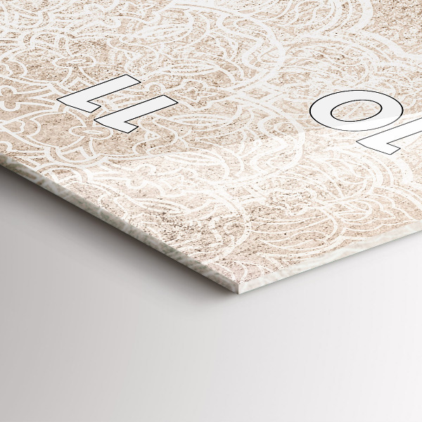 Téglalap alakú üvegóra Dekoratív minta