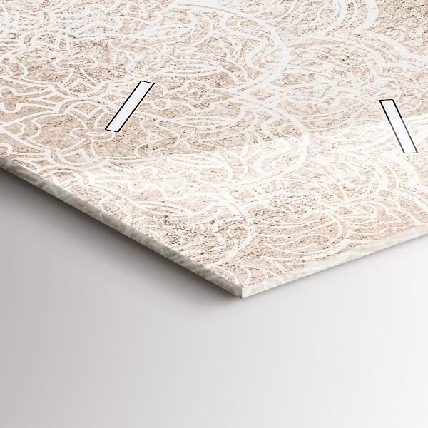 Téglalap alakú üvegóra Dekoratív minta