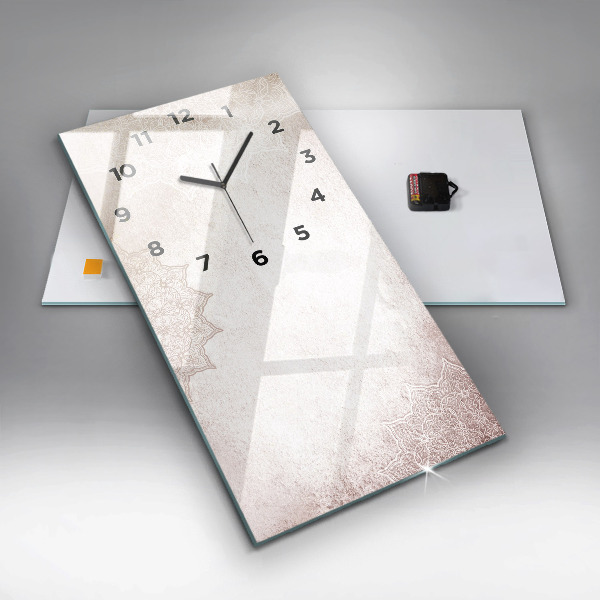 Téglalap alakú üvegóra Dekoratív minta