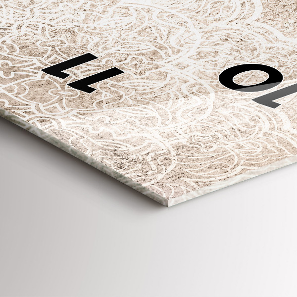 Téglalap alakú üvegóra Dekoratív minta