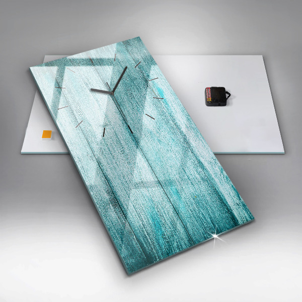 Téglalap alakú üvegóra Kék régi fa