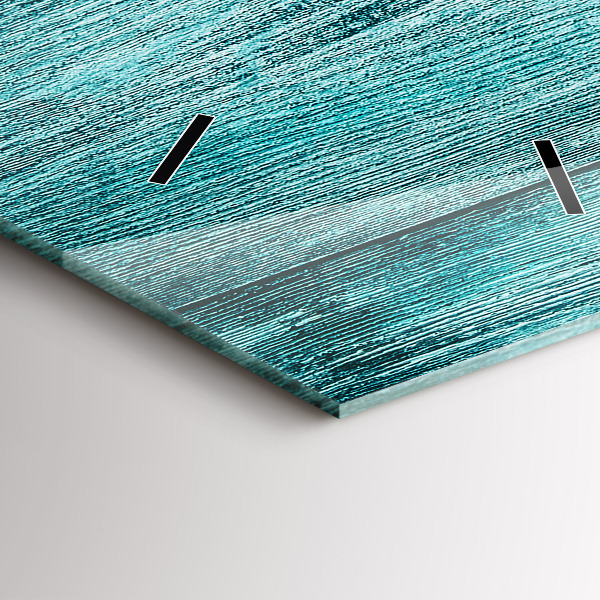 Téglalap alakú üvegóra Kék régi fa